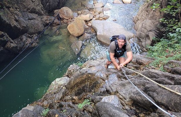 Jungle hike to palo maria Waterfalls
