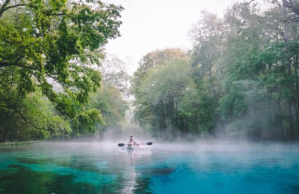 2 Hour Glass Bottom Guided Kayak Eco Tour in Gilchrist Blue 