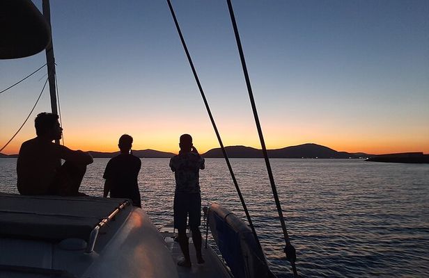 unique aperitif experience at sunset on a catamaran