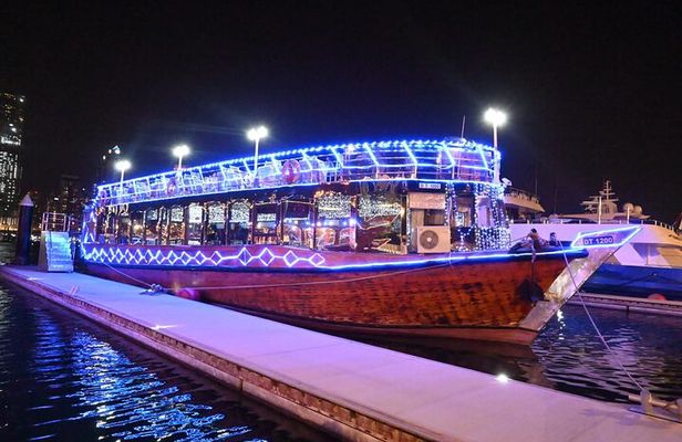 Luxury Dinner at Traditional Dhow Cruise Dubai Marina with Charm