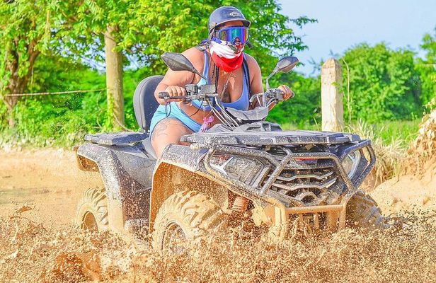 From Puntacana ATV Adventure through Macao Beach and Cenote