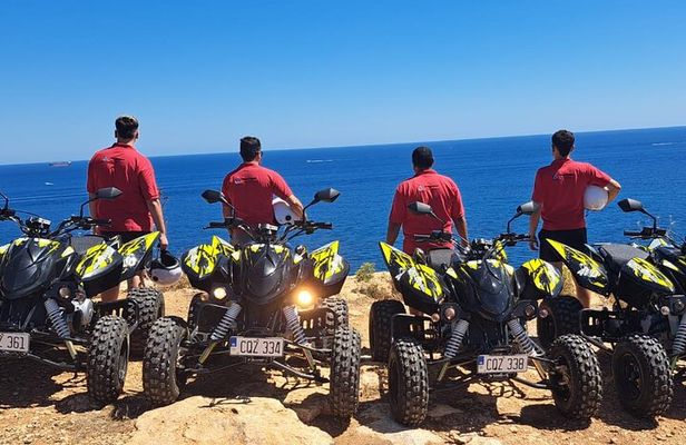 North Malta Quad Bike Tour with Land or Sea Views and Swimming