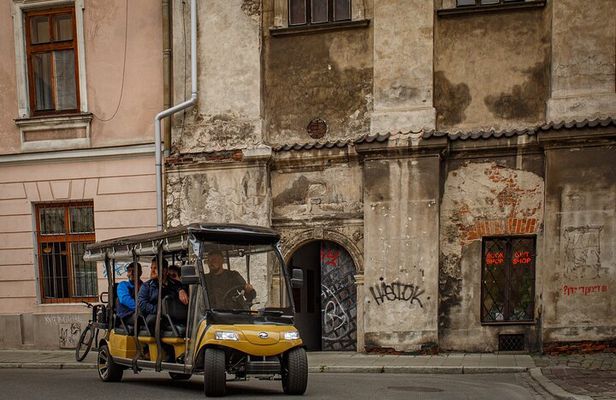 Jewish Heritage Group Tour by Golf Cart with Audio Guide in Krakow