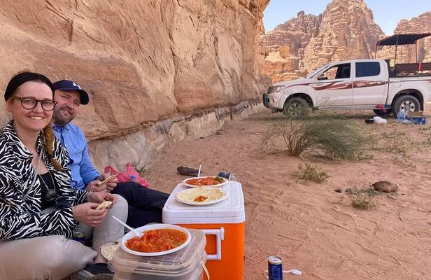 Wadi Rum Trip -Full day Jeep tour+ Overnight stay in Bedouin camp