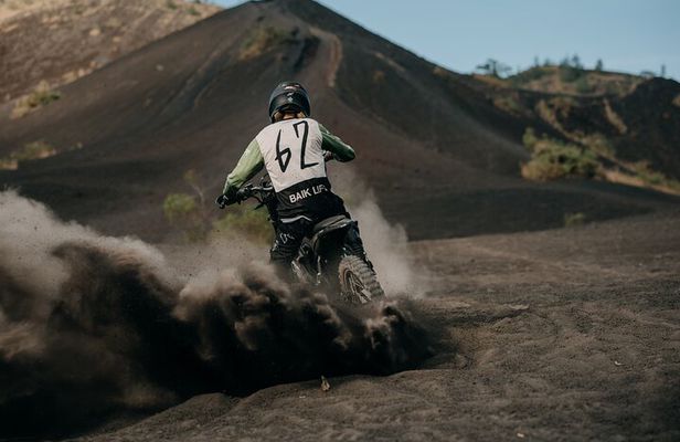 Half day forest & volcano tour with electric or petrol dirtbikes