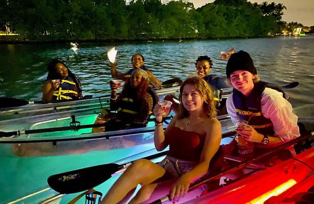 Austin Texas Night Clear Kayaking Glow Tour