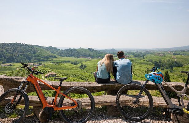 Valdobbiadene e-bike tour amongst vineyards UNESCO Prosecco Hills