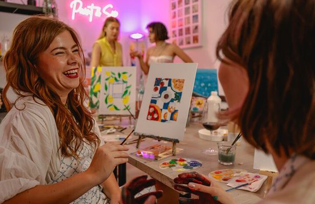 Tipsy Painting Class Rome