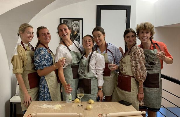 Traditional Pasta Cooking Class with Tiramisu Small Group