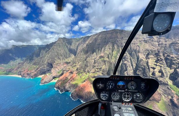 R44 Private Tour of Kauai Doors OFF