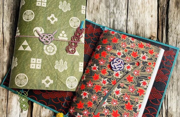 Japanese paper Notebook and Mizuhiki Belt and bookmark Workshop