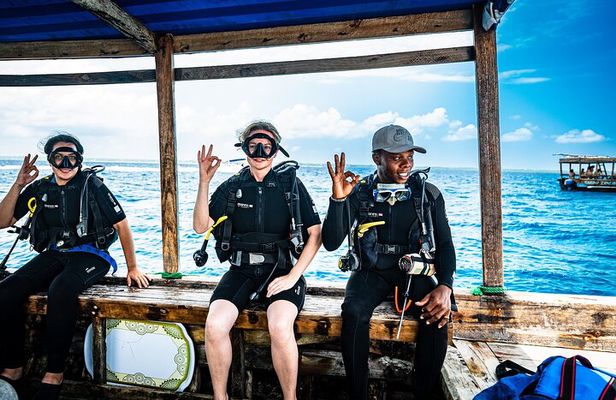 Zanzibar 1 Day Scuba Diving double dive,blue trip experience