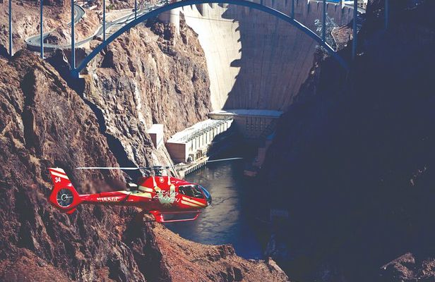 Daytime Hoover Dam and Las Vegas Strip Helicopter Flight