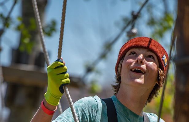 Zipline and Climb in a Forest on Lake Superior's North Shore