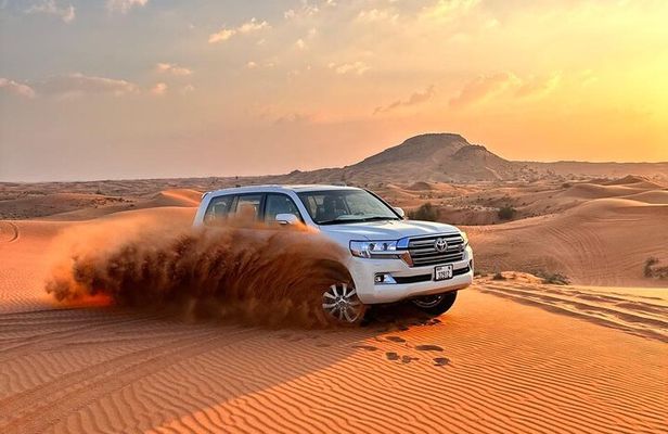 Morning Desert Safari with Camel Riding and Sand boarding