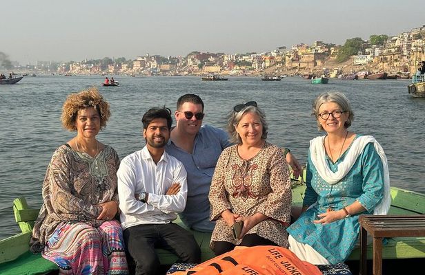 Full Day Private Varanasi Tour with AC Car Boat and Sarnath
