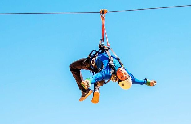 Zipline in the Sacred Valley of the Incas from Cusco