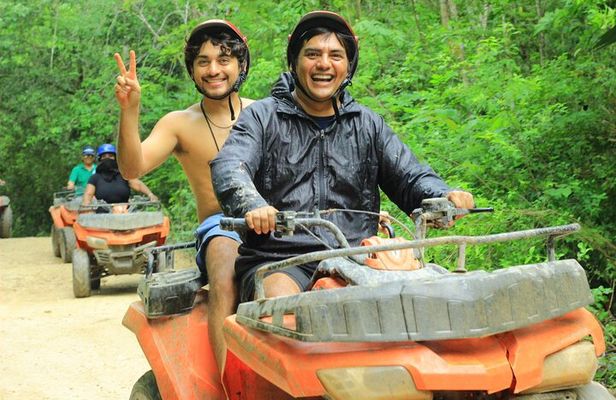 ATV Tour from Cancun and Puerto Morelos with Ziplines and Cenote.