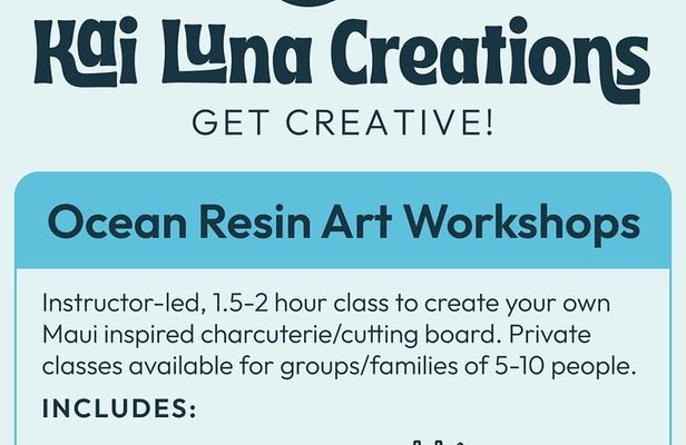 Make your own Maui Souvenir/Ocean resin class