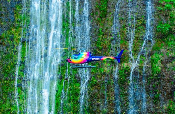 Kohala Coast Volcano Waterfalls-90 Min Heli Tour-Doors Off or On