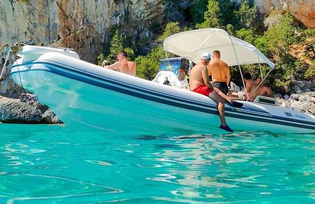 From Santa Maria Navarrese Maxi dinghy tour in Orosei Gulf