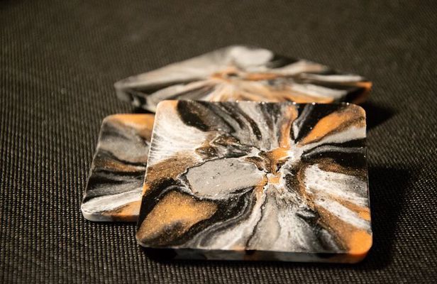 Resin Artwork in a Nolita Artist's Studio