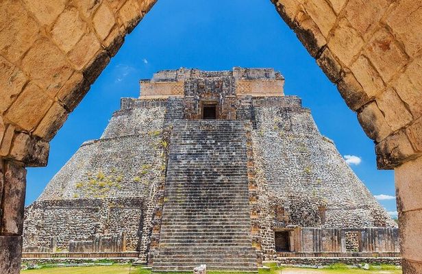Uxmal & Kabah Mayan sites + Swimming in a cenote from Merida