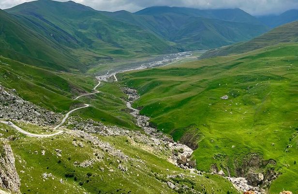 A Full Day Adventure: Khinalig, Guba & Candy Mountains Tour
