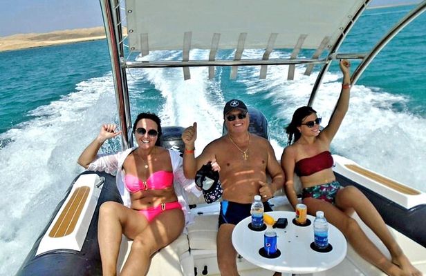 Dolphin trip with private speedboat and snorkeling