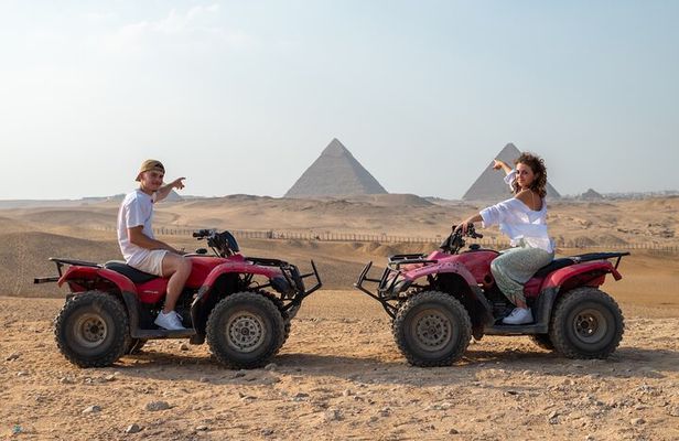 Day Tour of Giza Pyramids with Camel Ride and ATV Quad Bike