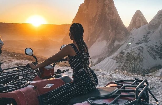 ATV Quad Bike Ride in Cappadocia at Sunset