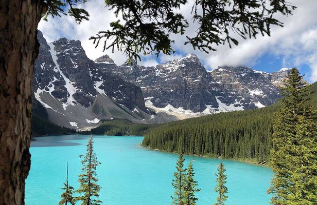 From Calgary: Moraine, Lake Louise & Johnston Canyon- Shared Tour