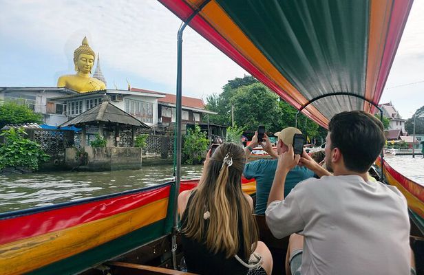 Bangkok Long Boat Canal a Big Buddha and Culture Markets Tour