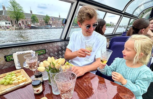 A Luxurious Cheese & Wine Canal Cruise through Historic Amsterdam