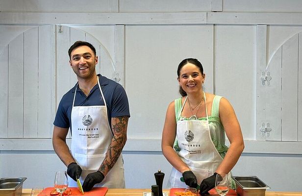 Santorini Private Cooking Class and Island Tour Experience