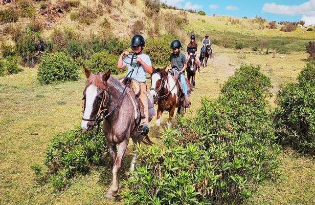 Horseback riding around Sacsayhuaman, Cusco