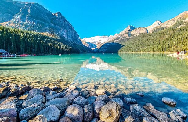 Moraine Lake, Lake Louise, Banff Town, Bow Falls from Banff