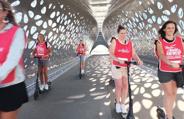 Guided E-kickscooter tour: The big five of Antwerp
