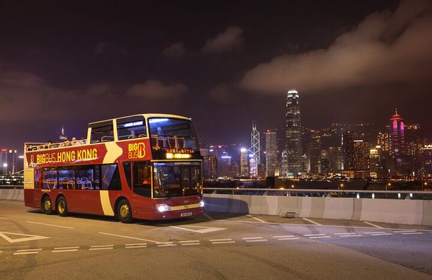 Big Bus Hong Kong Panoramic Night Tour by Open-Top Bus