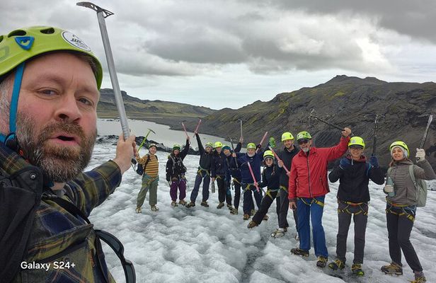 Private Glacier Hike On Location Sólheimajökull