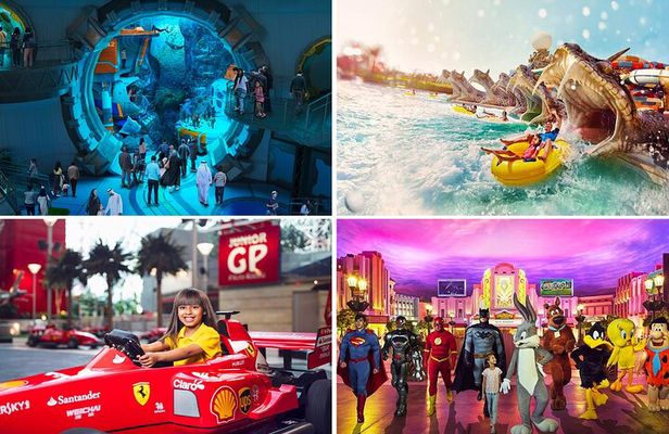 1 Day 2 Yas Island Park Tickets Combo