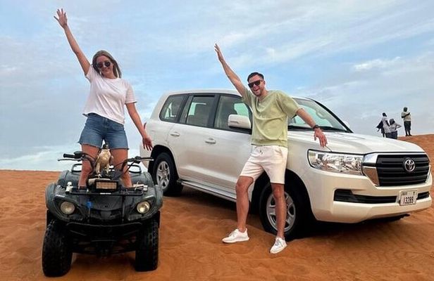 Dubai: Desert Safari, Quad Bike, Camel Ride, and Buffet Dinner