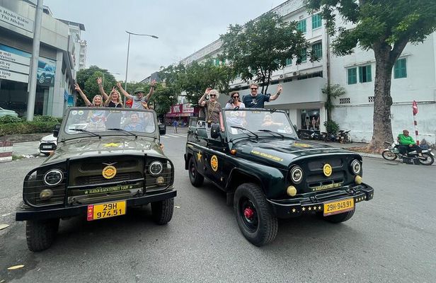 Saigon Jeep Tour with Food, Culture and Fun By Vietnam Army Jeep