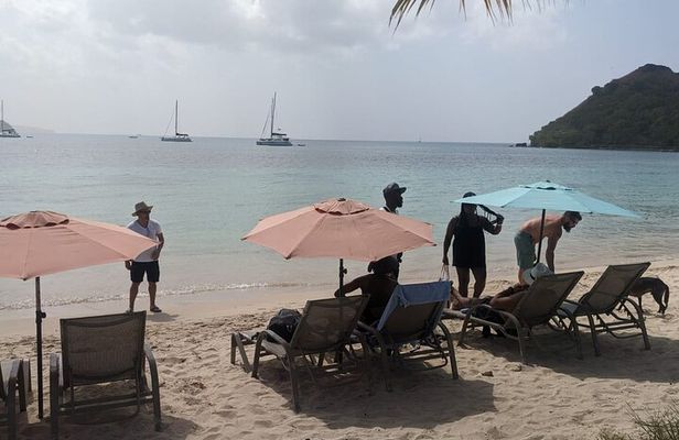 Waterfall and Beach Safari in Santa Lucia