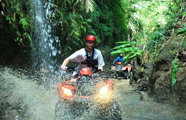 Ubud ATV Ride through River Jungle Rice Fields Puddles