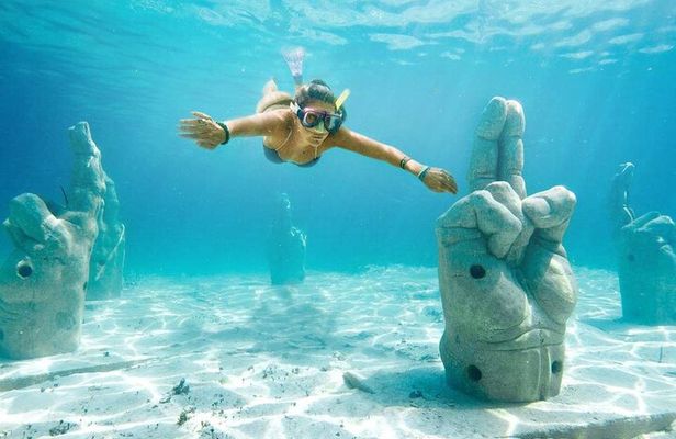 Cancun 6 in 1 Snorkeling Tour: MUSA, Shipwreck, Reefs & Cenotes