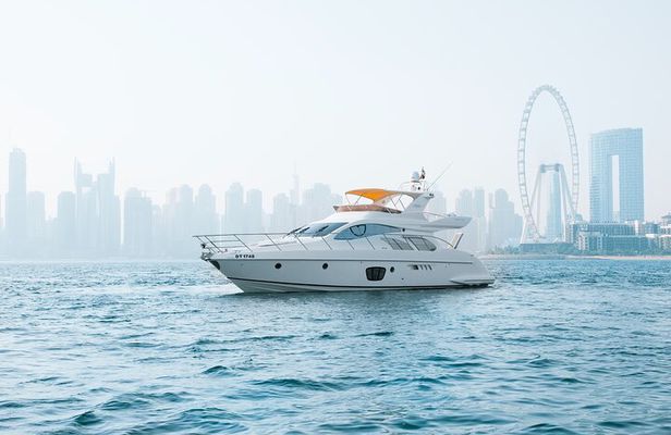 2 hours Dubai private luxury yacht 55ft tour