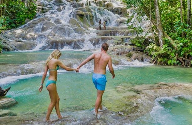 Dunn's River Falls , Bamboo Rafting & ATV Ride from Montego Bay