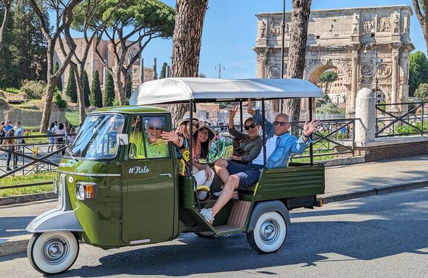 Private Tour Piaggio Ape Car Appia Antica & Food Tour