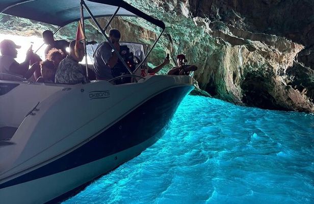 2025 Private Blue Cave Guided Speedboat adventure Tour from Kotor